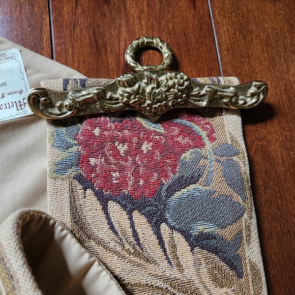 Vintage Metrax Craye Flemish Tapestries Bell Pull Brass - Picture 3 of 12